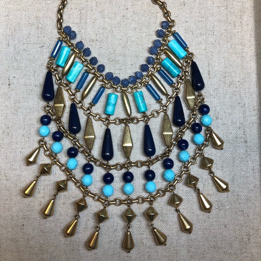 Stella and Dot Malta Bib Statement Necklace